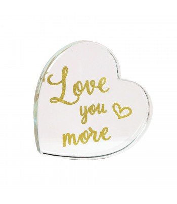 Love You More Paperweight 9cm