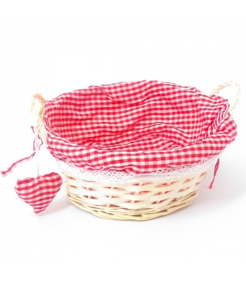 Round Gingham Cloth Lined...