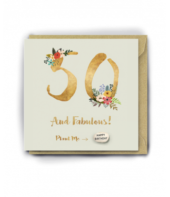 "50 And Fabulous!” Card...