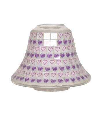 Lilac Heart  Jar Shade 16cm...