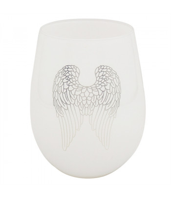 Silver Angel Wings Glass 12cm