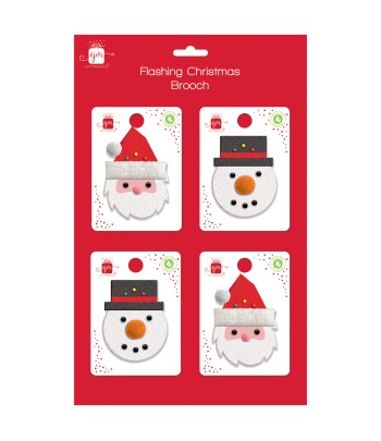 Christmas LED Brooches (2...