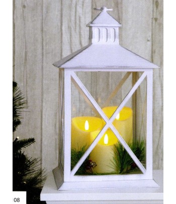 White LED Lantern 40cm
