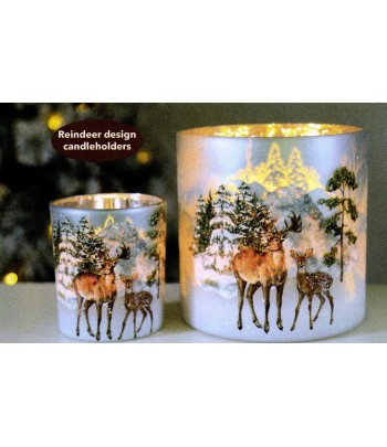 Reindeer Tea Light Holder 10cm
