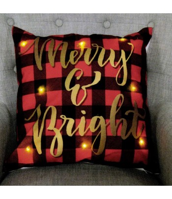 LED Merry & Bright Cushion...