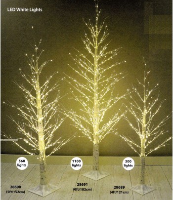 LED White Birch Tree 4ft...